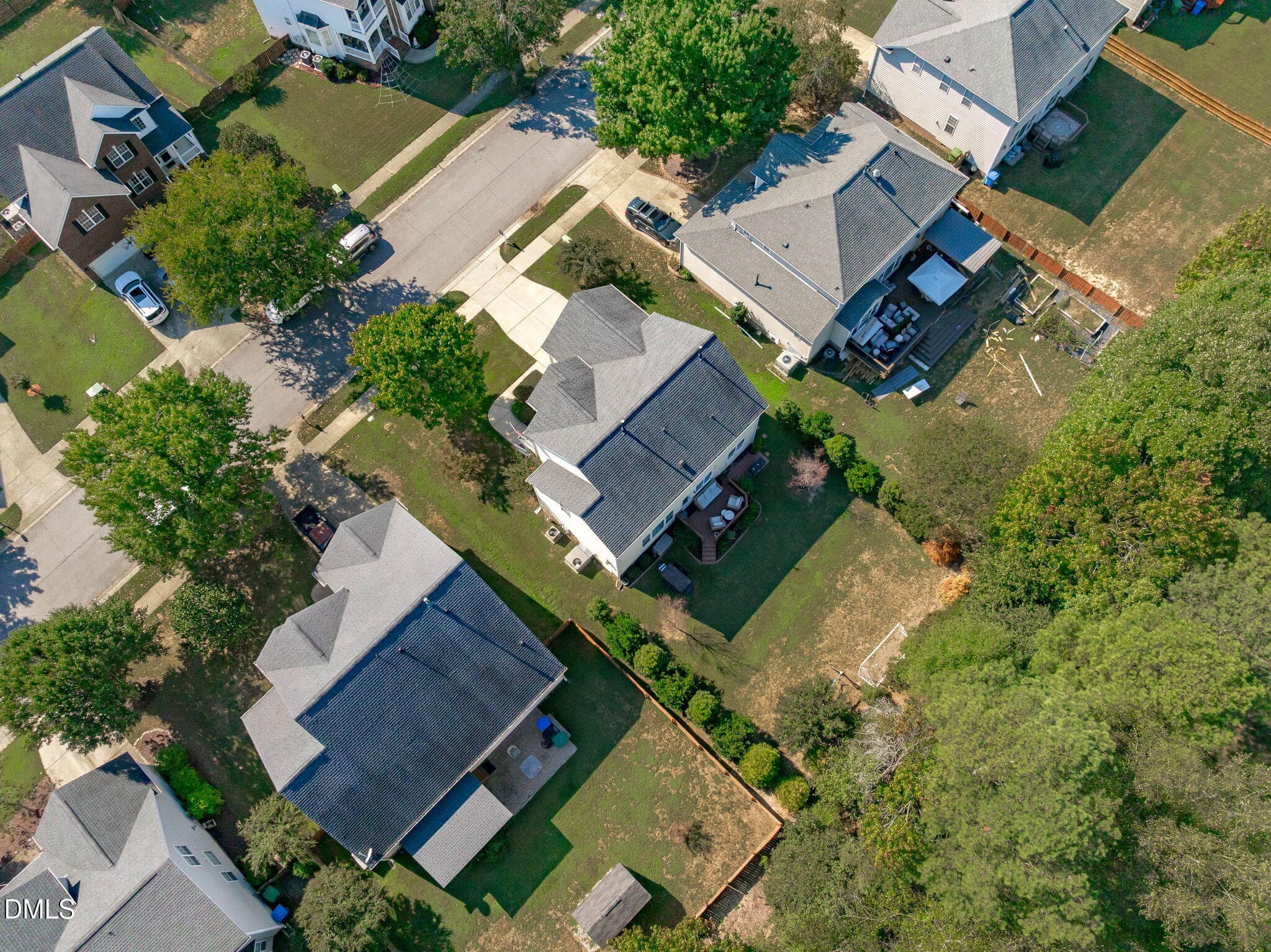 35 Aerial (Back) - 2508 Hidden Meadow Drive, Fuquay Varina, NC 27526, Fuquay Varina