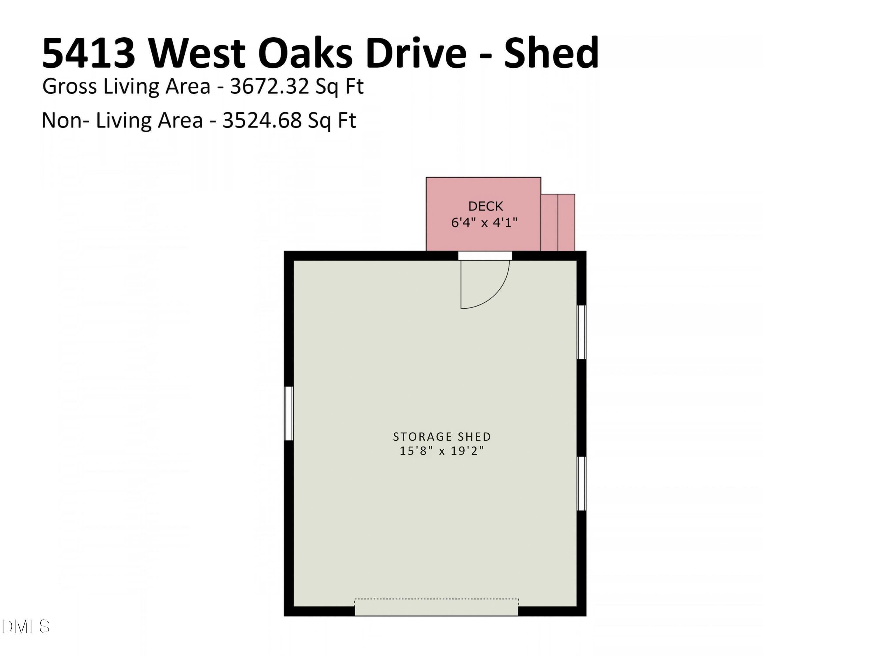 Detached Shed - 5413 W Oaks Drive, Fuquay Varina, NC 27526, Fuquay Varina