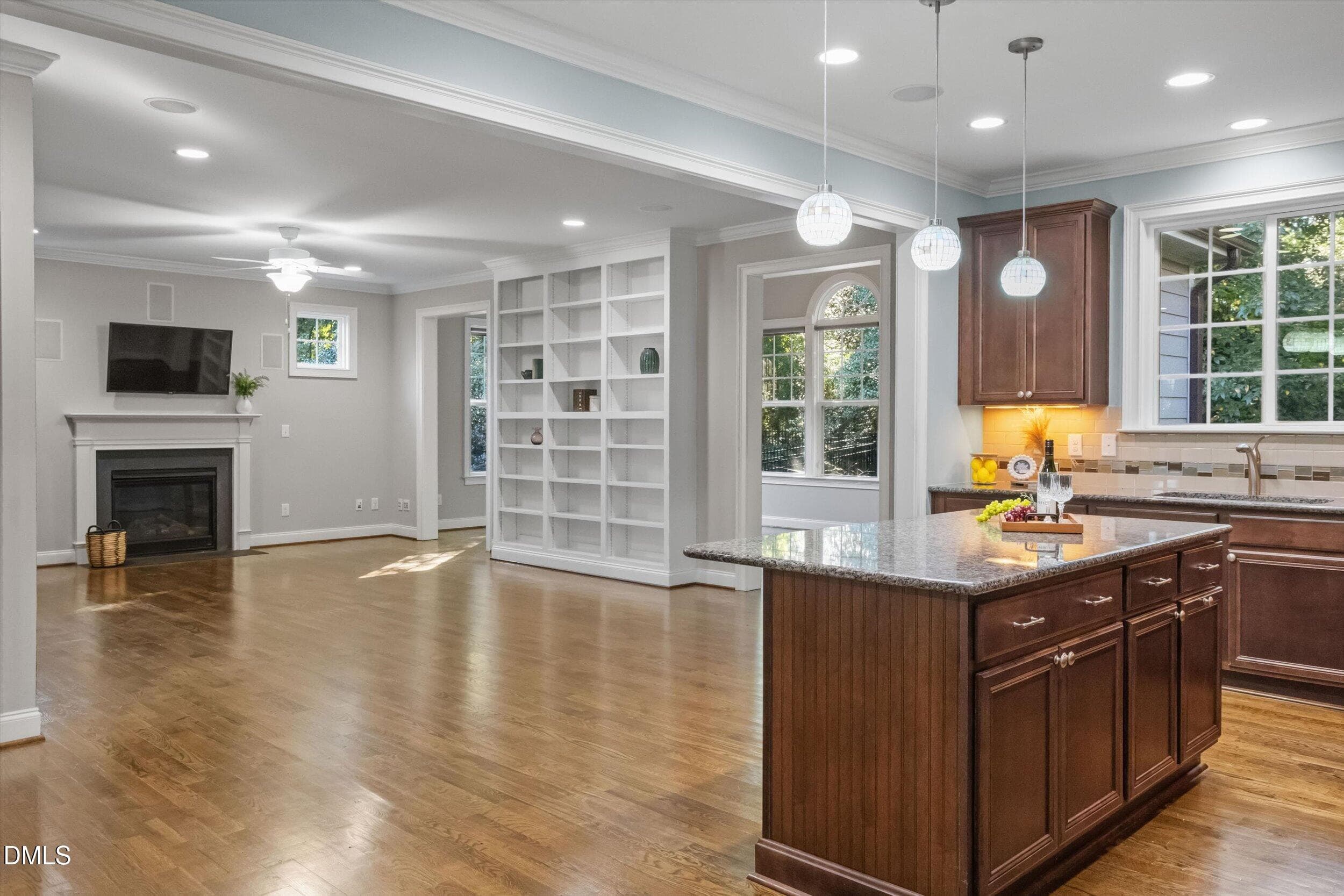 Kitchen facing family room - 1604 Doubles Court, Raleigh, NC 27609, Raleigh