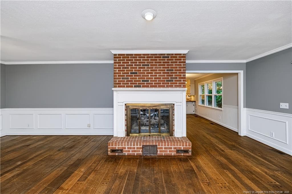 Fireplace in Family Room - 5187 Cox Mill Road, Sanford, NC 27332, Sanford