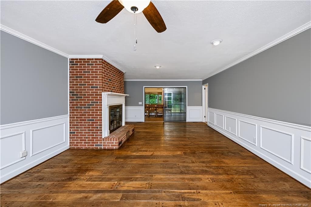 Add'l Family Room view toward Sunroom - 5187 Cox Mill Road, Sanford, NC 27332, Sanford