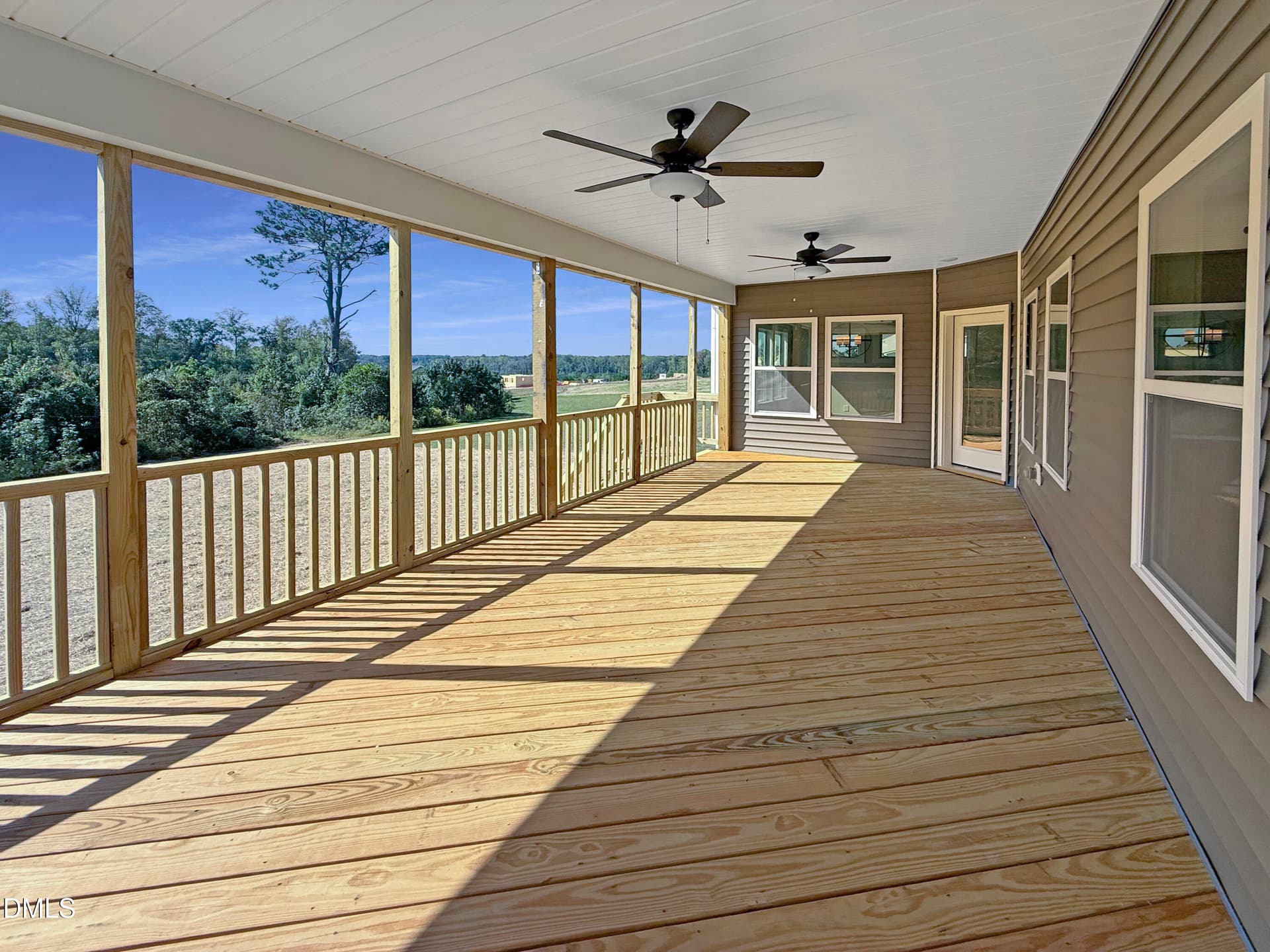 Covered Rear Deck - 219 Sweetfern Lane, Zebulon, NC 27597