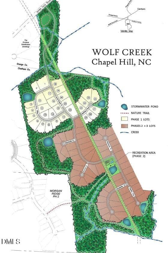 WC Site Map - 415 Wolf Creek Trail, Chapel Hill, NC 27516, Chapel Hill