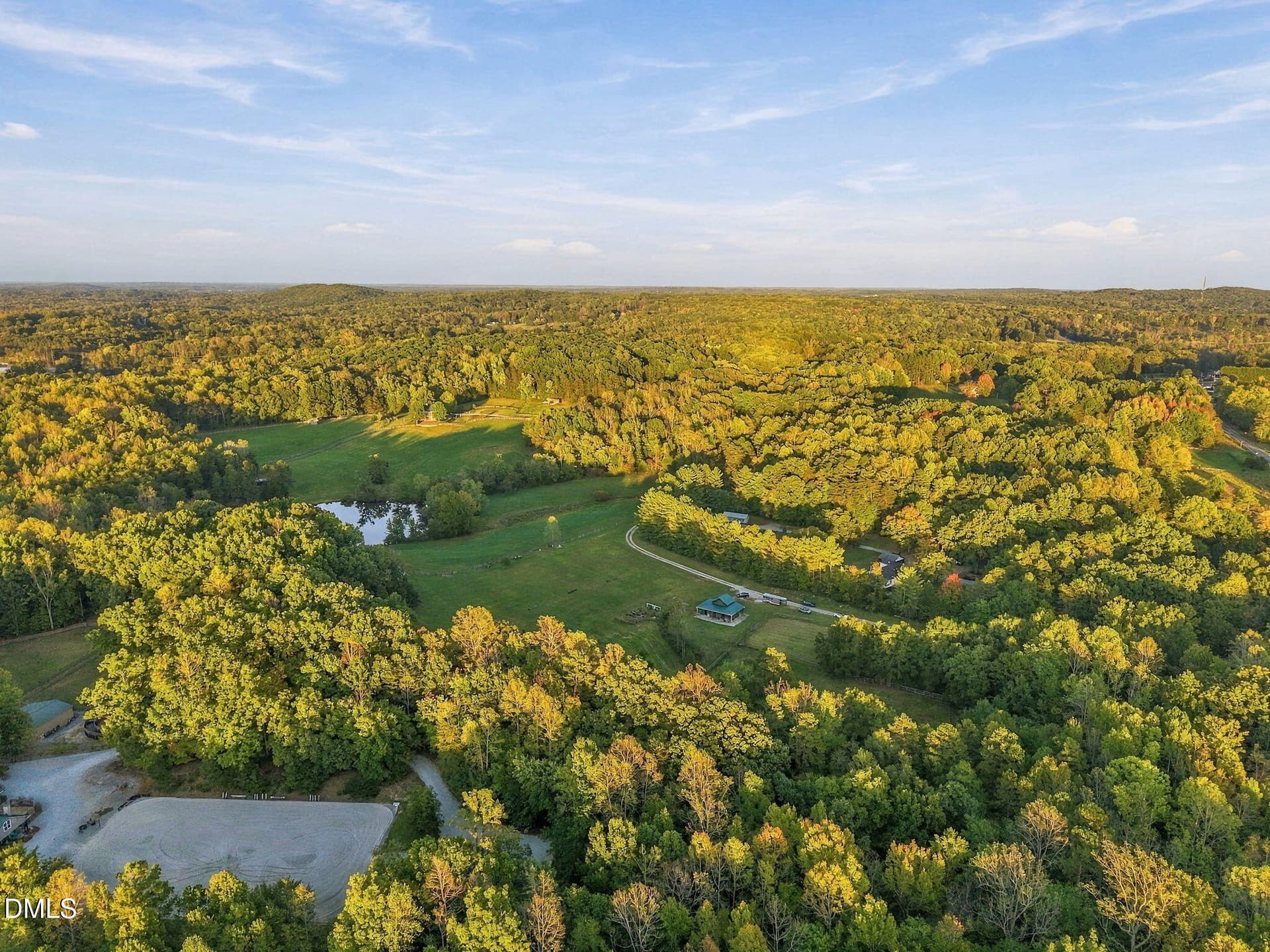 Aerial View - 2844 Leasburg Road, Roxboro, NC 27574