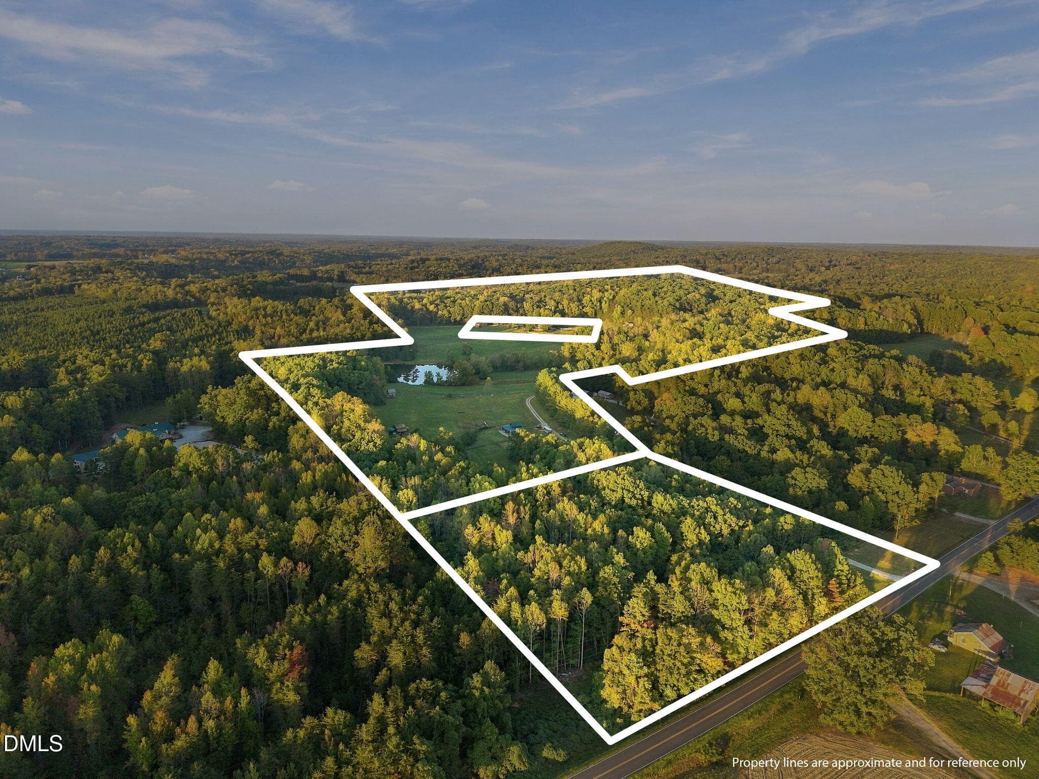 Aerial View - 2844 Leasburg Road, Roxboro, NC 27574