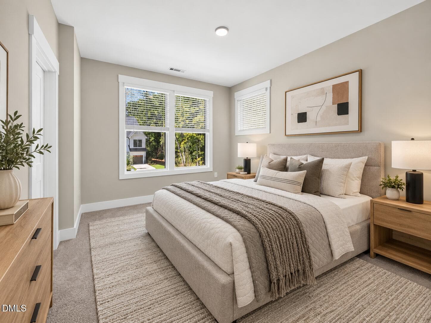 Bedroom 2 (Virtually Rendered) - 613 Cable Court, Apex, NC 27523