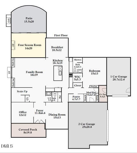 181 Seaforth Landing Dr Floor Plan Image - 181 Seaforth Landing Drive, Pittsboro, NC 27312, Pittsboro