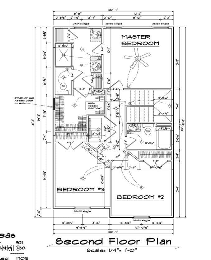 Plan 17 - Second Floor Sketch - 914 Colonial Hills Drive, Spring Lake, NC 28390