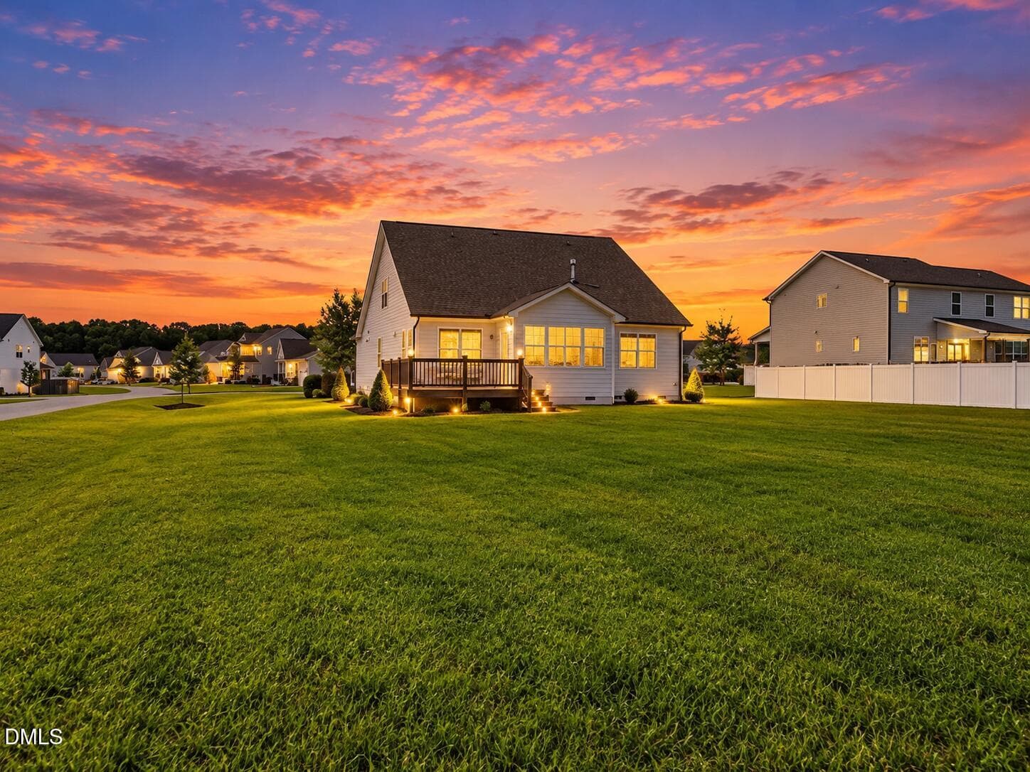 Twilight Suburban Backyard Retreat - 8313 Walking Fern Court, Willow Springs, NC 27592, Willow Springs