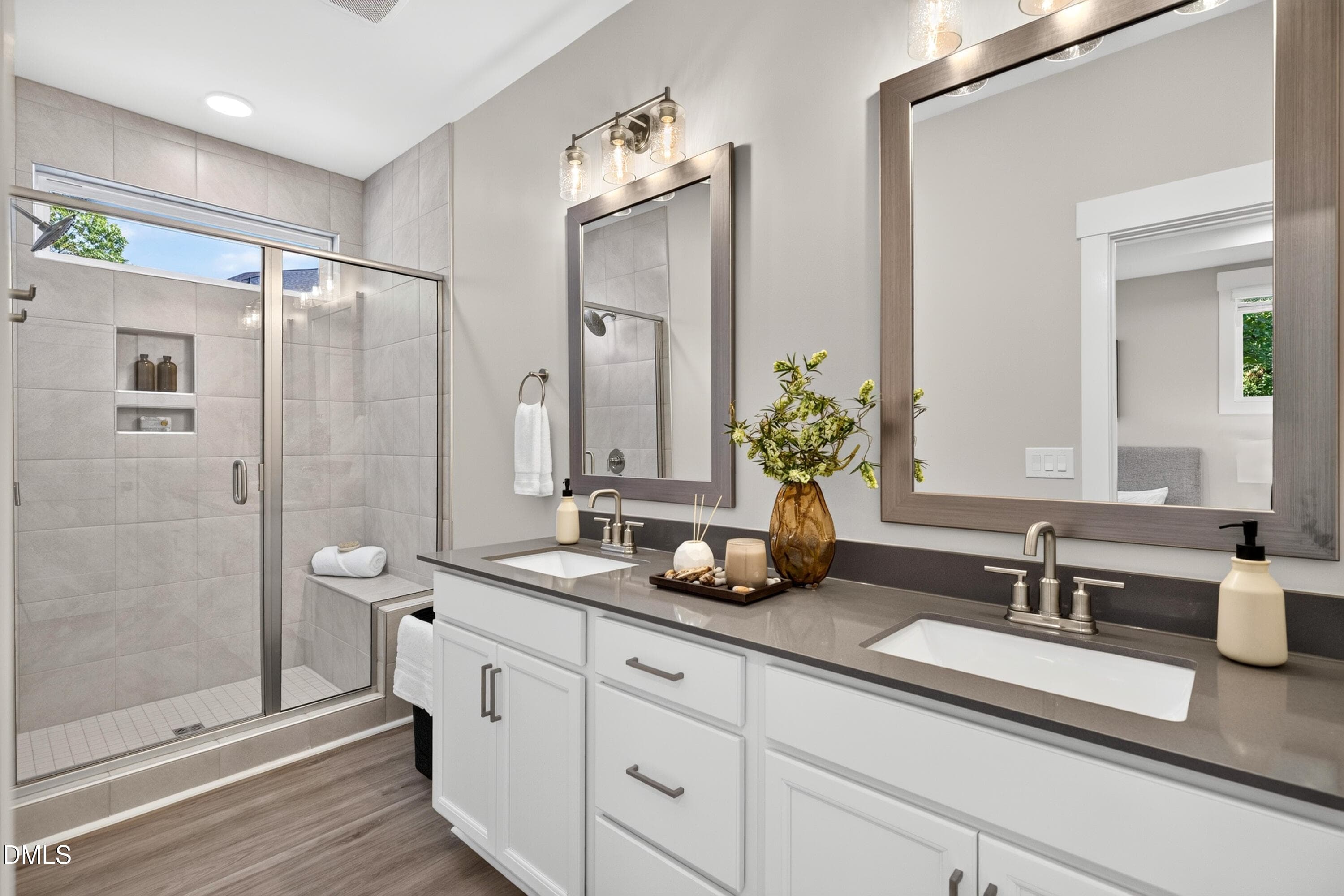 Primary Bath & Shower (Model Home) - 961 Steel Mill Lane, Apex, NC 27523