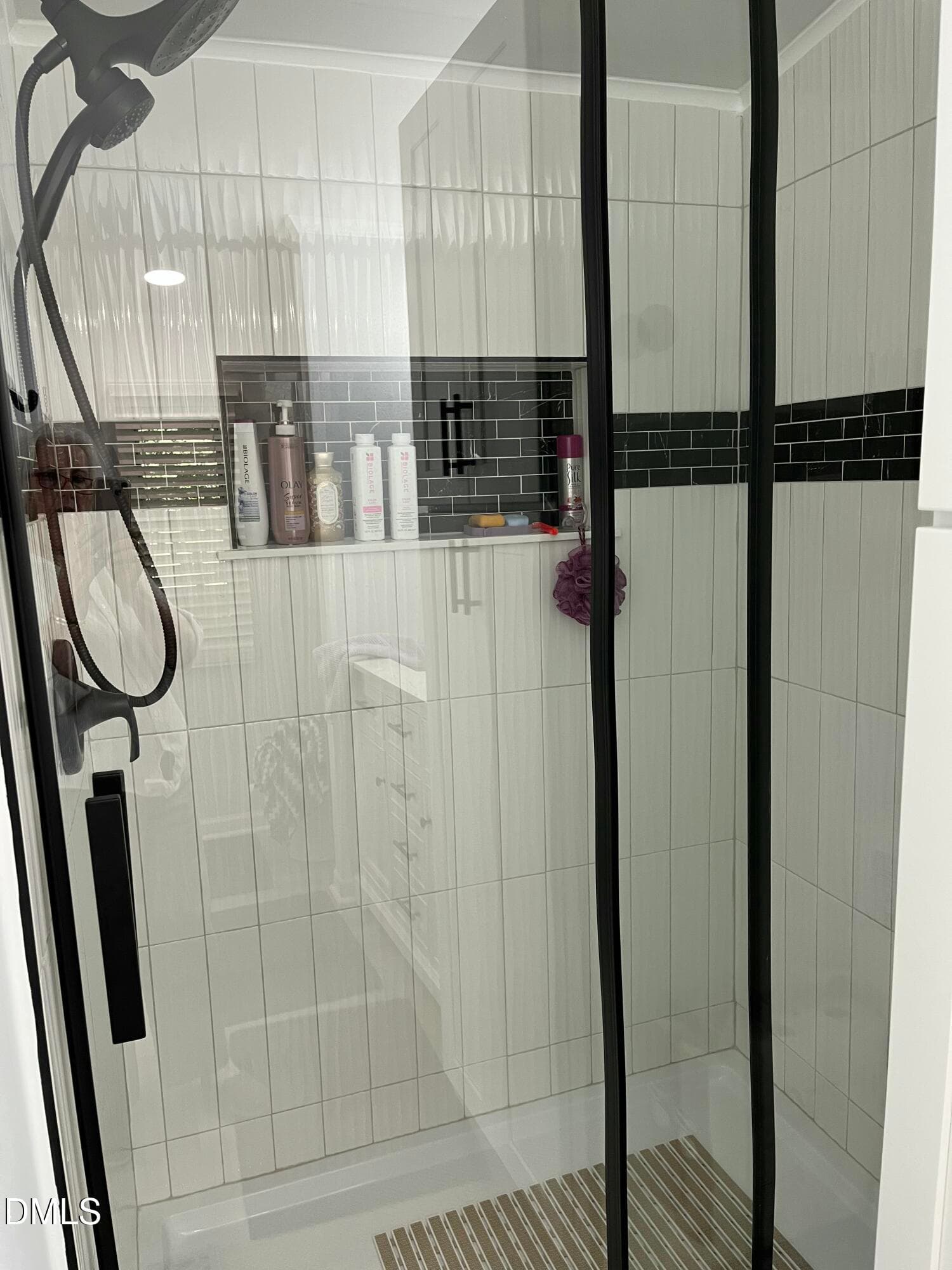 Walk in shower with sliding glass doors - 49 Hibernia Cove Loop, Henderson, NC 27537, Henderson