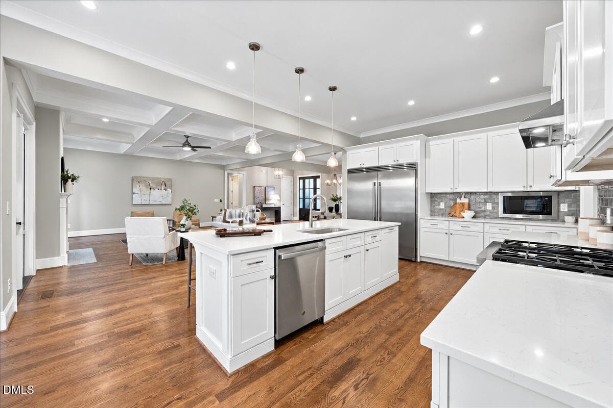 20 - Kitchen to Family Room - 3526 Westglen Road, Durham, NC 27705, Durham