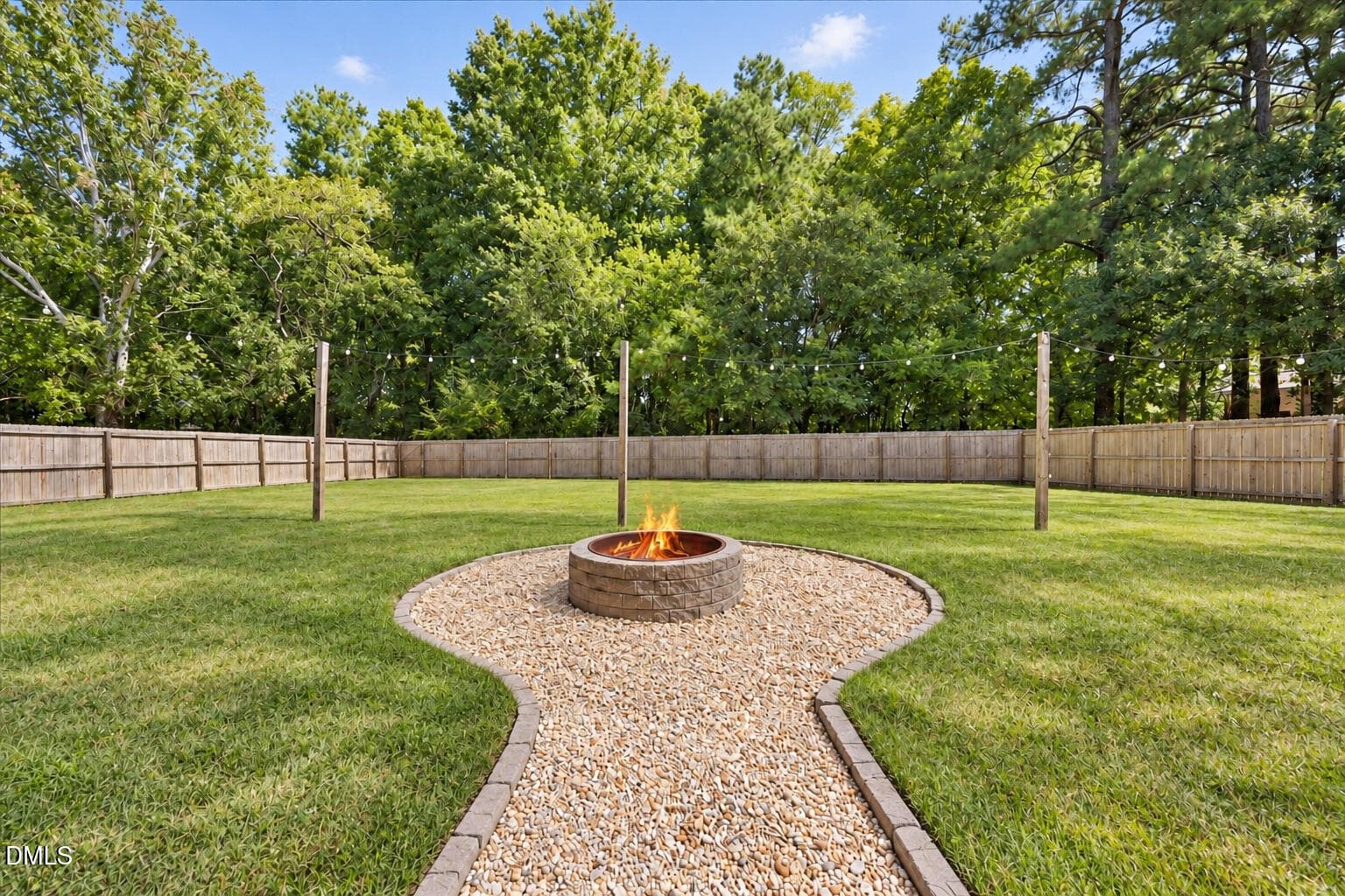 04 - Backyard Fire Pit - 1645 Struble Circle, Willow Springs, NC 27592