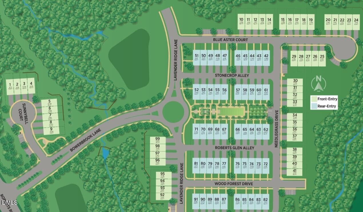 Everstead Overall Site Map - 518 Sunnybell Court, Cary, NC 27519, Cary