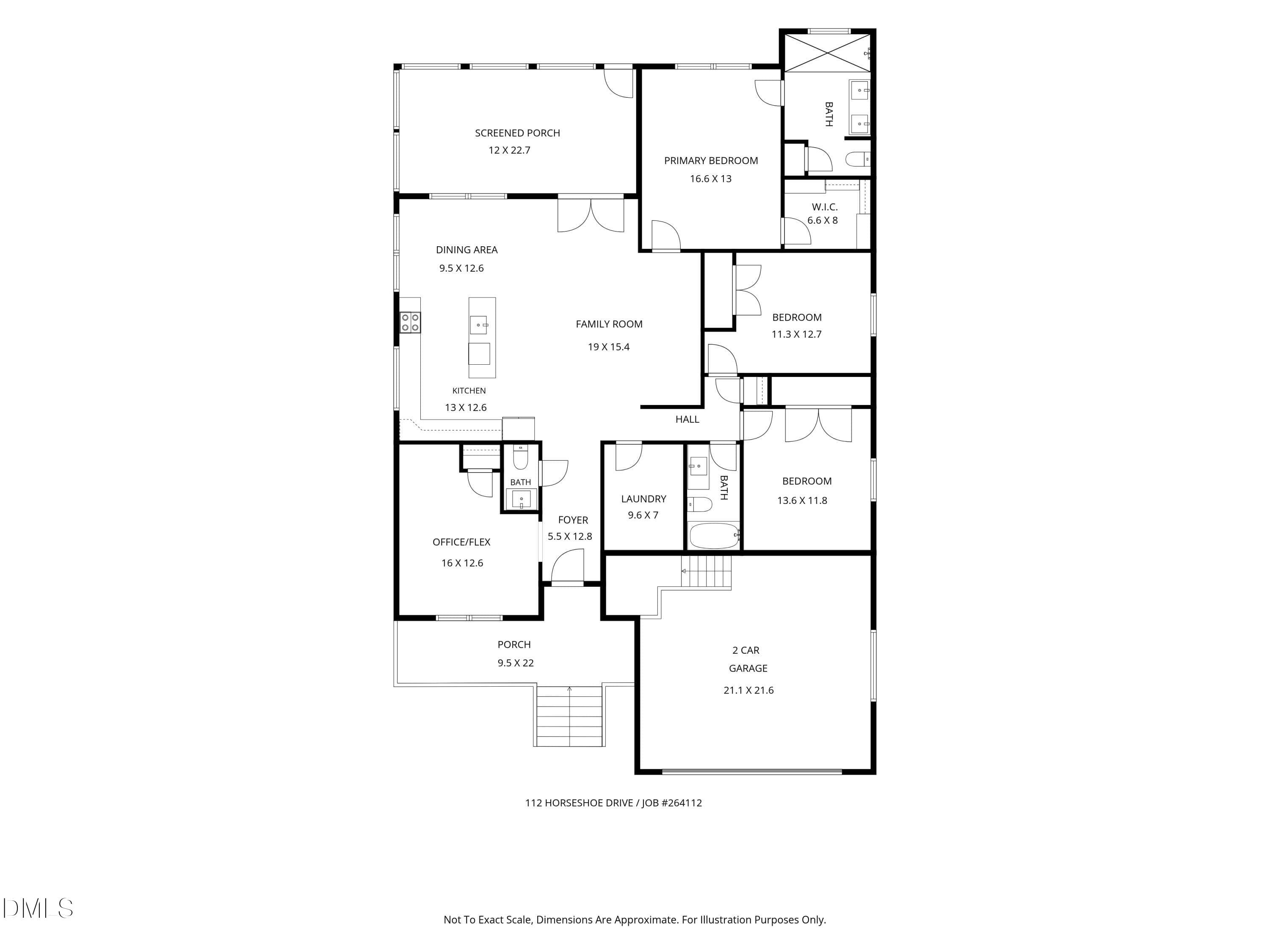 Floor Plan - 112 Horse Shoe Drive, Louisburg, NC 27549, Louisburg