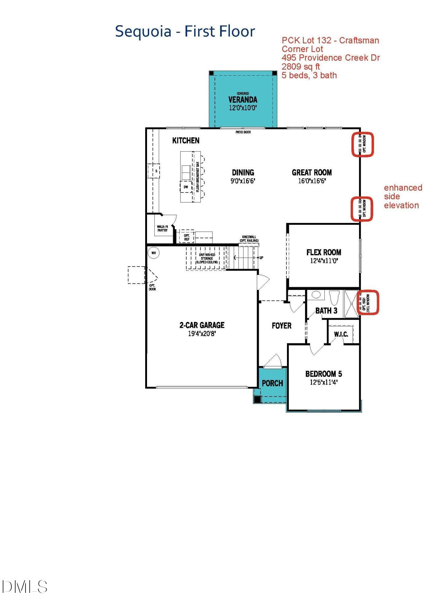 Floor plan 1st floor - 575 Providence Creek Drive, Fuquay Varina, NC 27526, Fuquay Varina