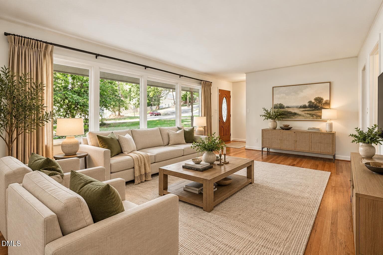 Bright Neutral Modern Living Room - 5812 Deblyn Avenue, Raleigh, NC 27612, Raleigh