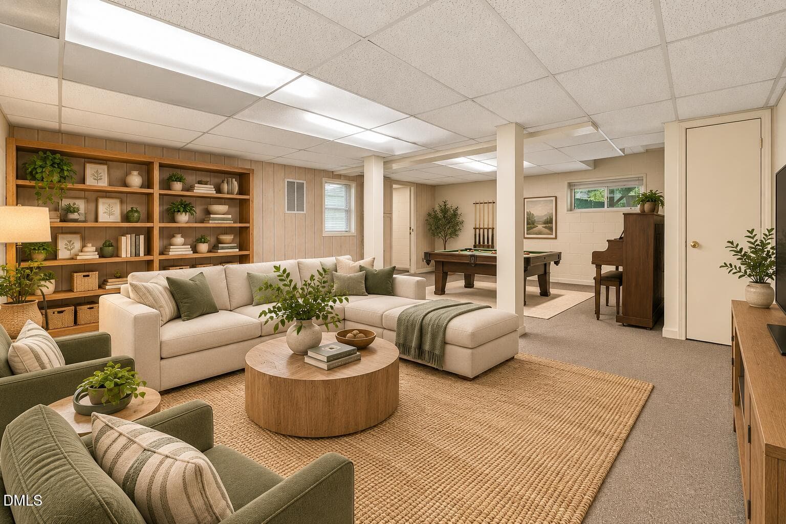 Contemporary Basement Retreat with Pool - 5812 Deblyn Avenue, Raleigh, NC 27612, Raleigh