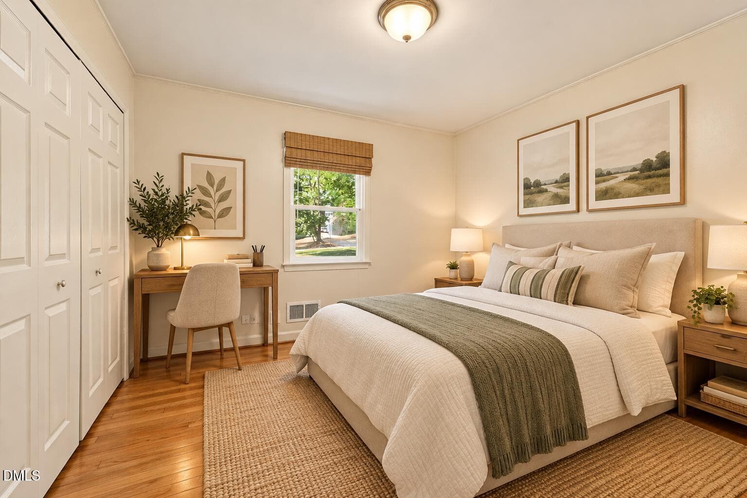 Warm Scandinavian Bedroom Retreat - 5812 Deblyn Avenue, Raleigh, NC 27612, Raleigh