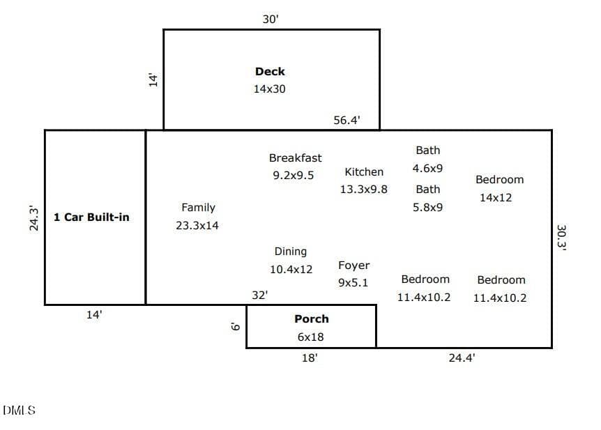 Floor plan - 3300 Sparger Road, Durham, NC 27705