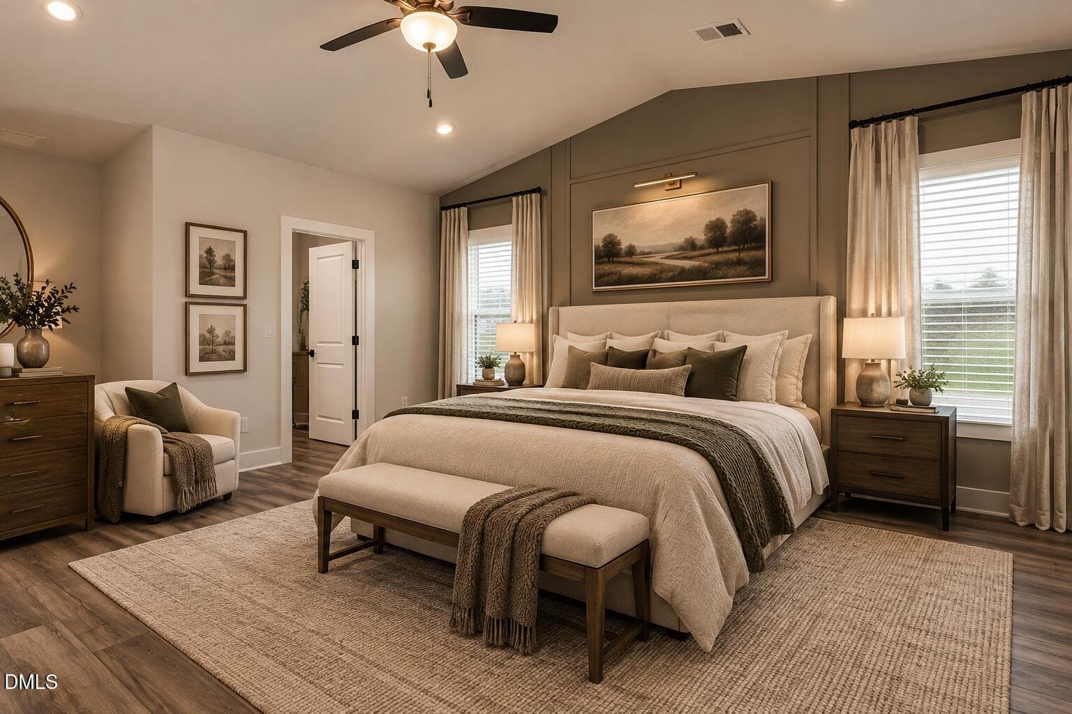 Burton primary bedroom - 118 Custer Drive, Mebane, NC 27302