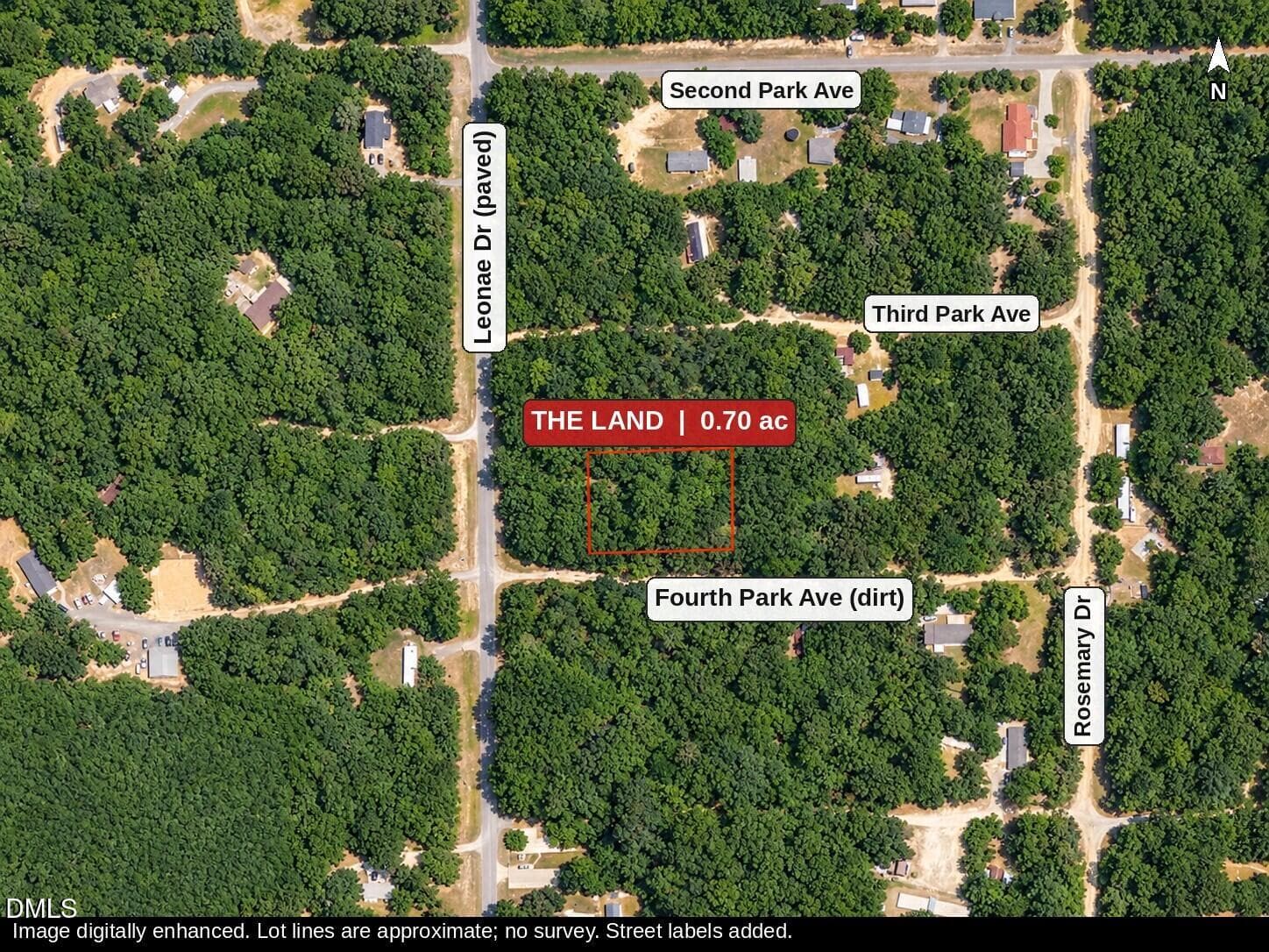 Overhead Map View, Forest Park Lot - 00-00 Fourth Park Avenue, Randleman, NC 27317