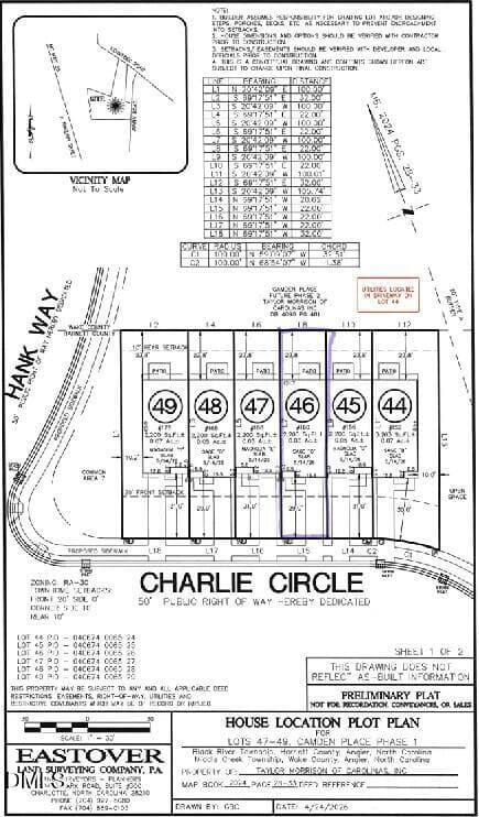 Plot Plan - 160 Charlie Circle, Angier, NC 27501