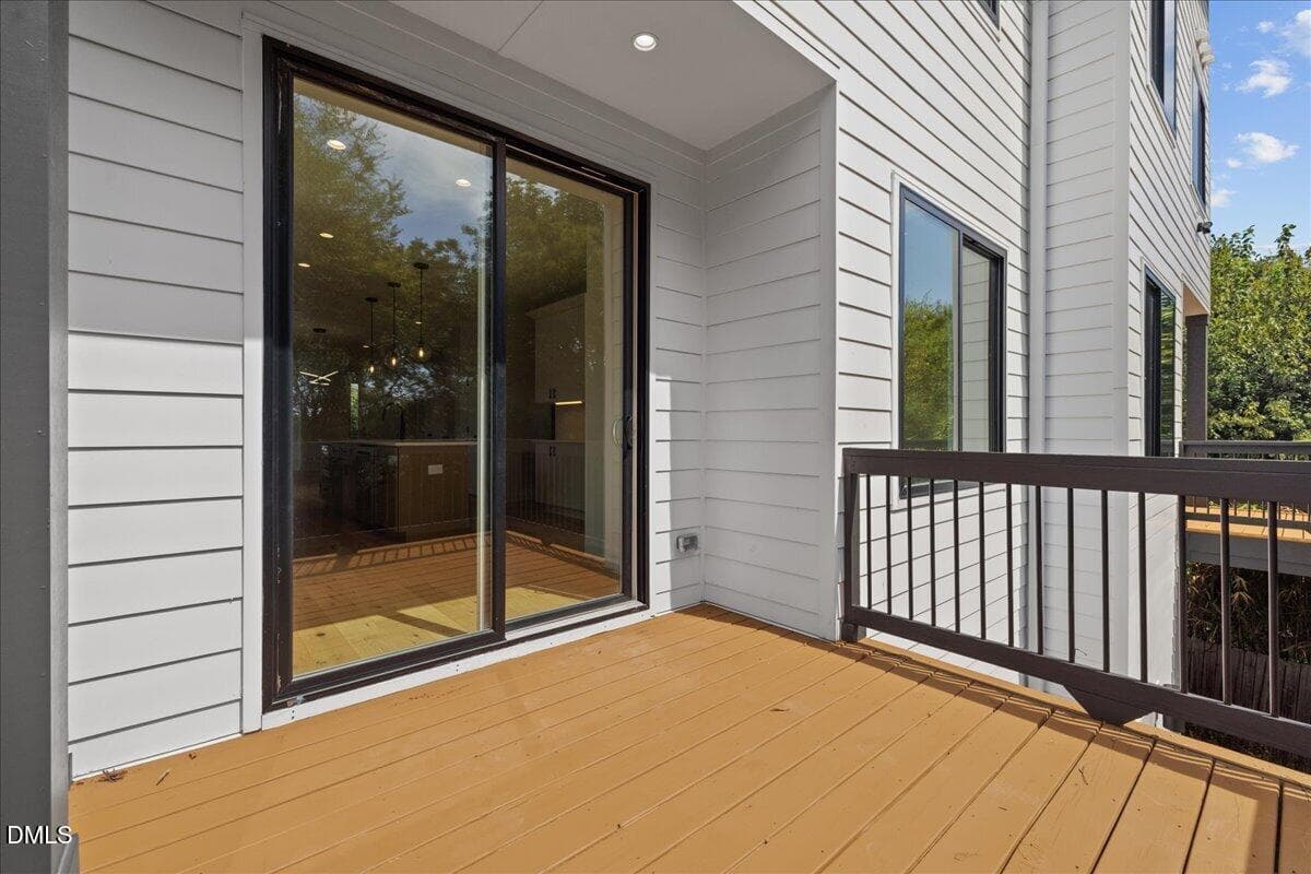 Deck off kitchen - 804 Cotton Place 102, Raleigh, NC 27601