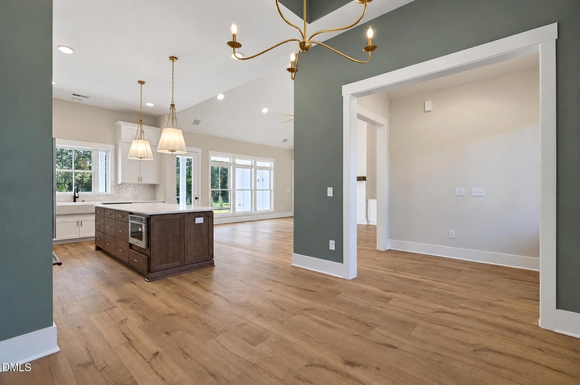 Dining view to Foyer and Kitchen - 9389 Nc-210, Four Oaks, NC 27524