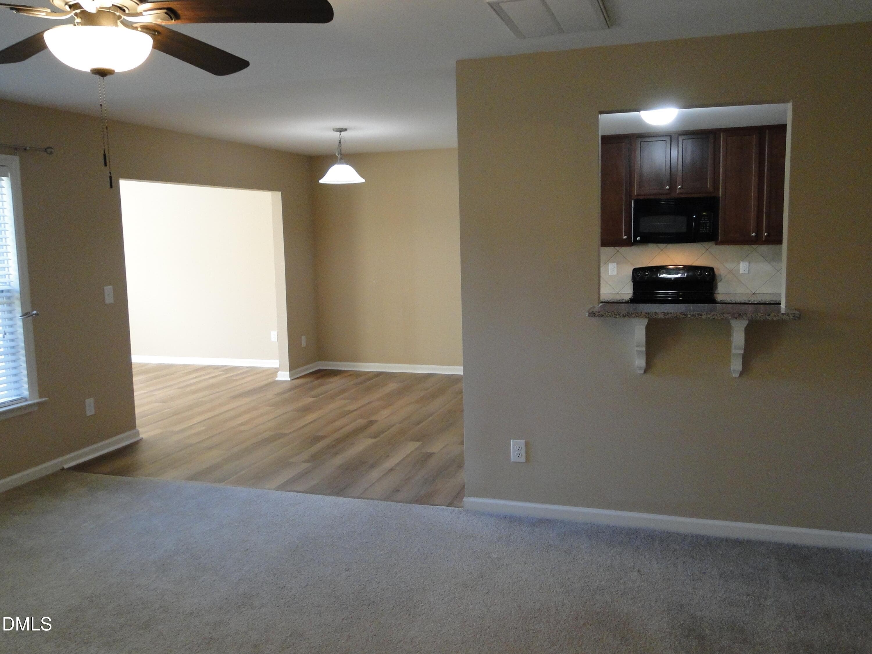 Living Room/Eat in Kitchen - 5817 Abbington Way, Raleigh, NC 27610
