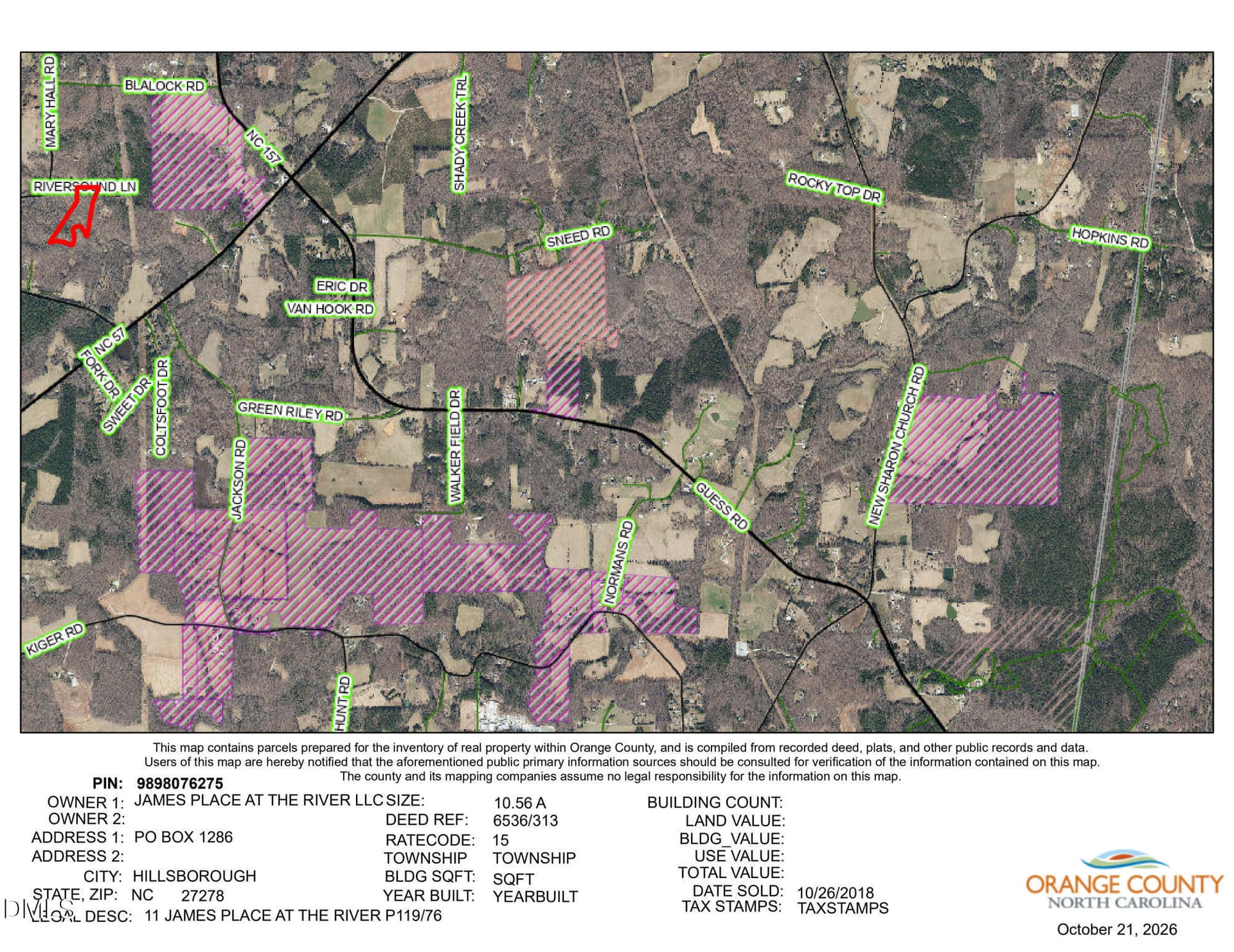 GIS Lot 11 James Place At the River - Lot 11 Riversound Lane, Rougemont, NC 27572