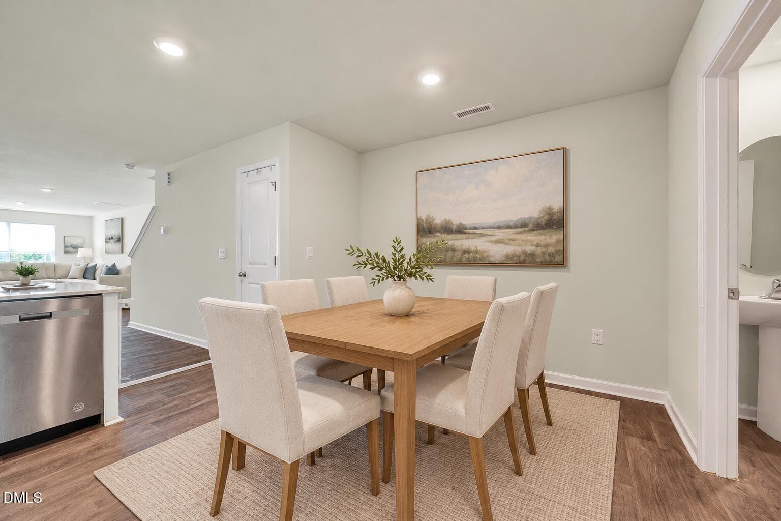 Dining Staged - 111 Holmes Corner Drive, Smithfield, NC 27577