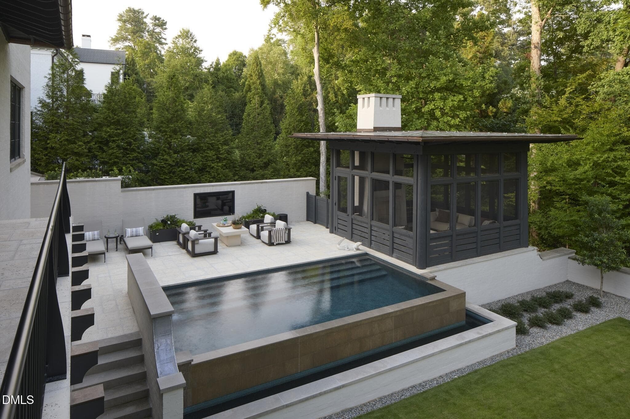 Pool and Pavillion - 3717 Williamsborough Court, Raleigh, NC 27609
