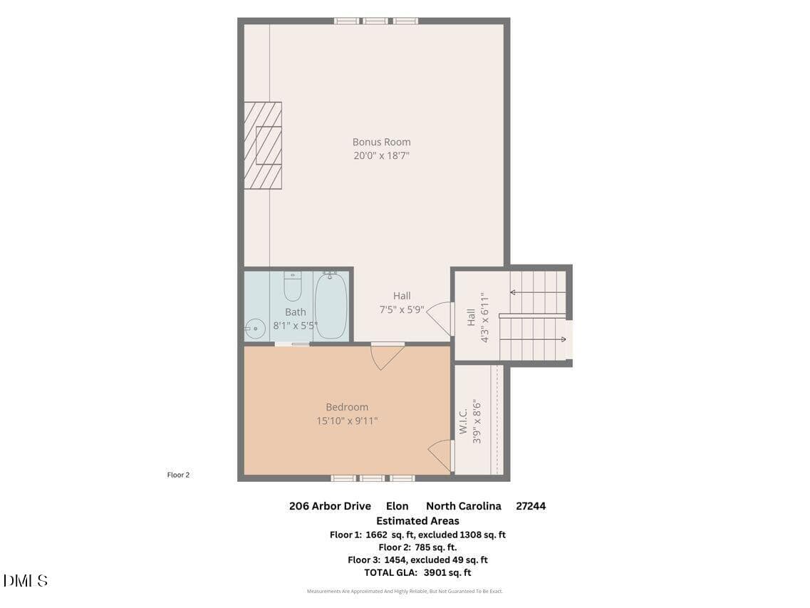 109-FP-Fl2-206-Arbor-Drive - 206 Arbor Drive, Elon, NC 27244