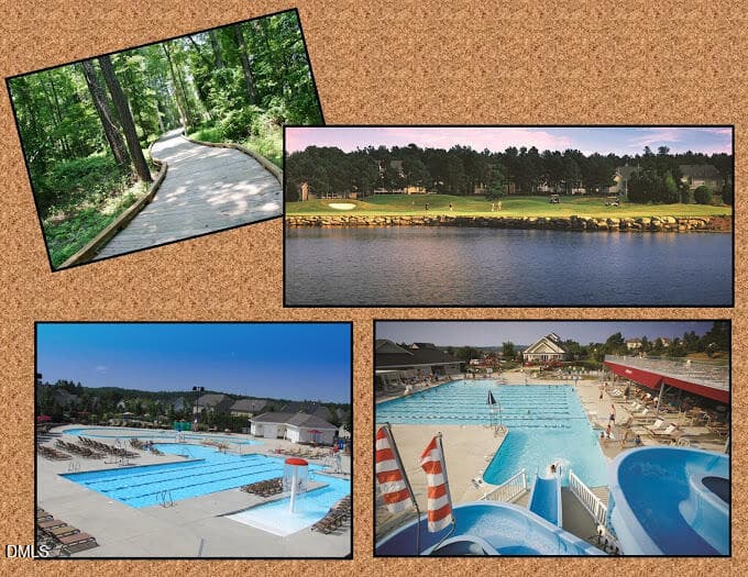 3. Group photo of heritage pool and such - 1300 Groves Field Lane, Wake Forest, NC 27587
