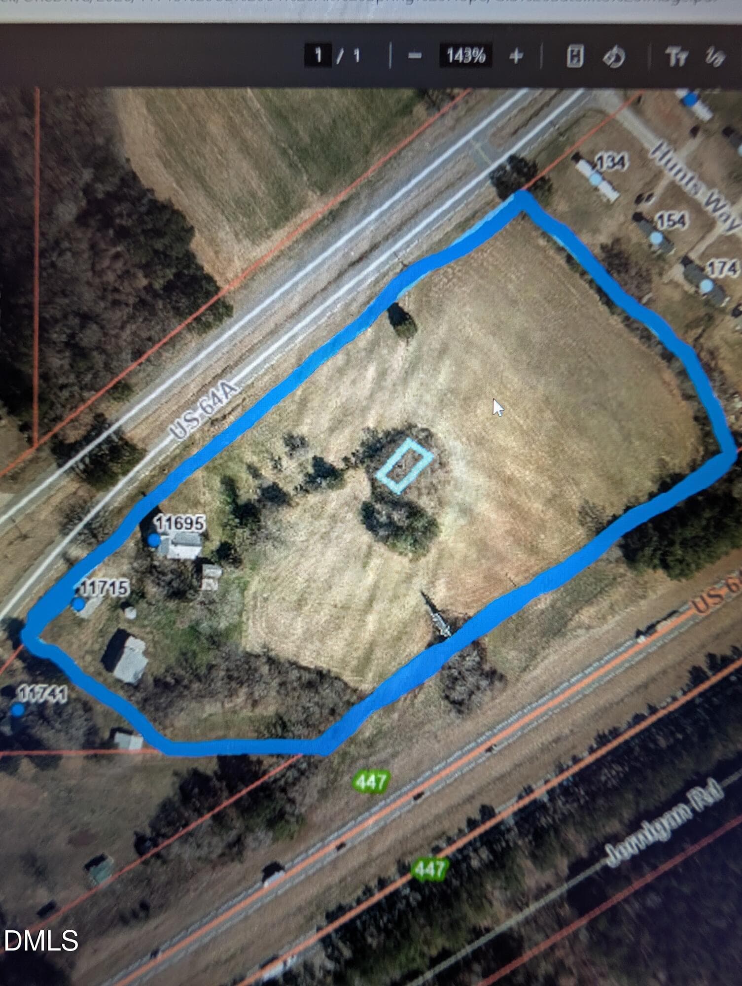 GIS Map Highlighted - 11715 Us 64a, Spring Hope, NC 27882