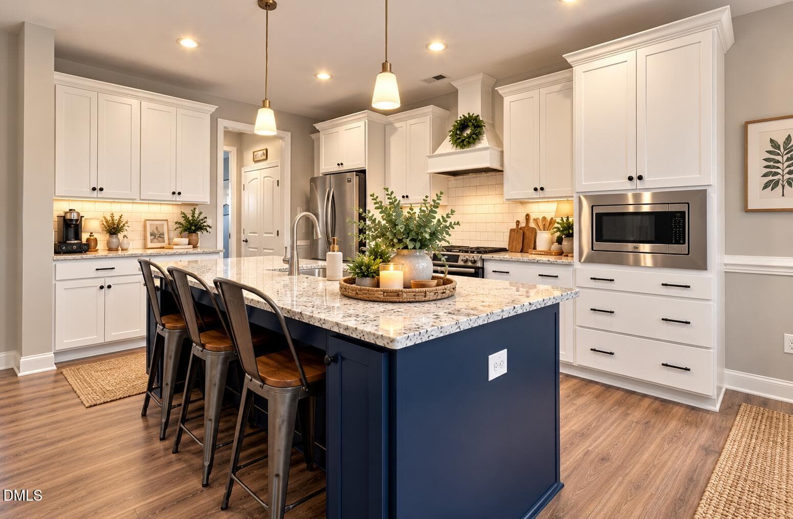 Warm Coastal Farmhouse Kitchen - 2013 Edens Ridge Avenue, Wake Forest, NC 27587