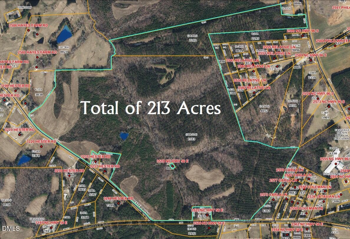 Tax map aerial - 0 Nc-56 Highway, Creedmoor, NC 27522