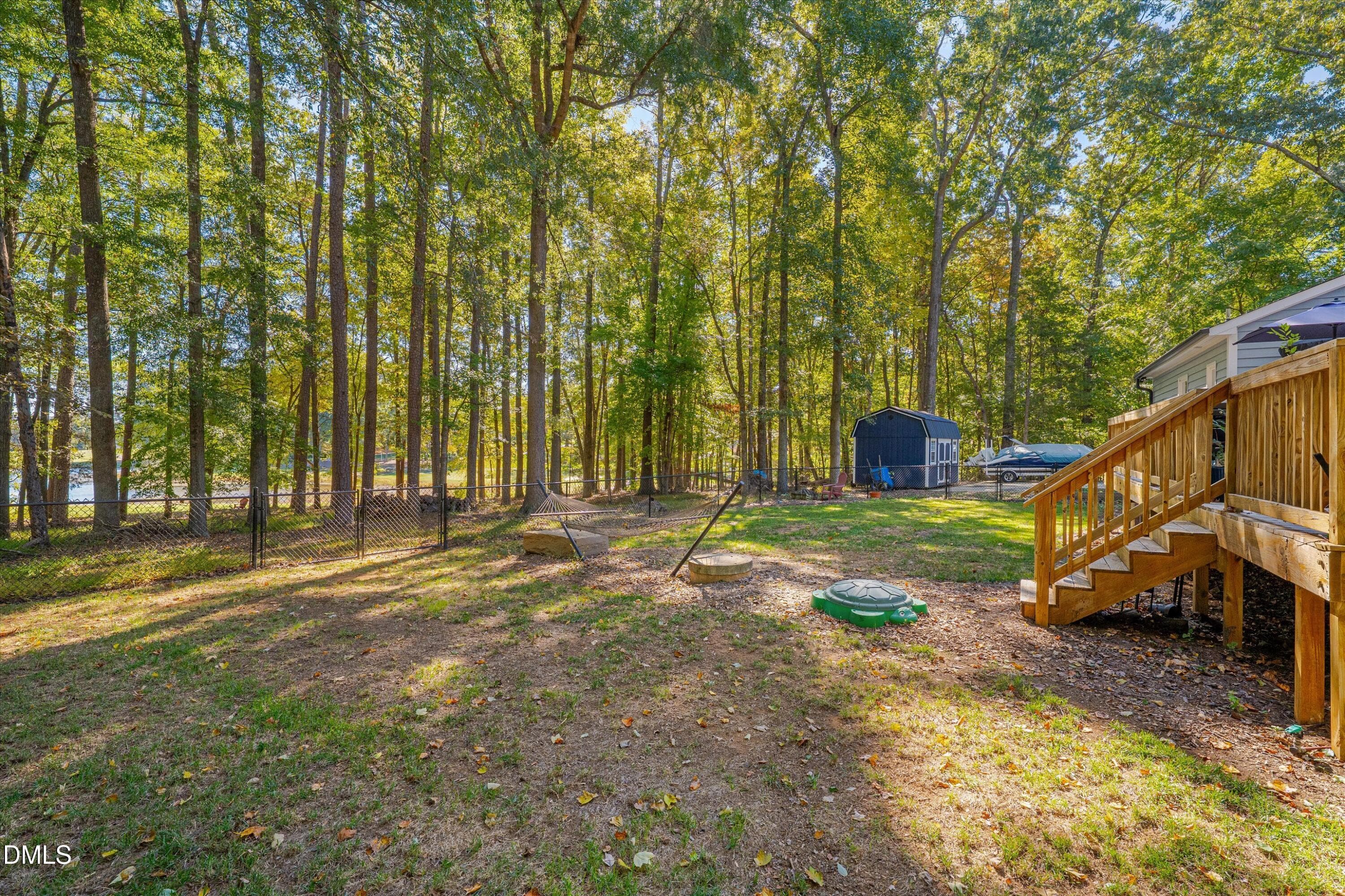 Backyard - 408 Lake Winds Trail, Rougemont, NC 27572