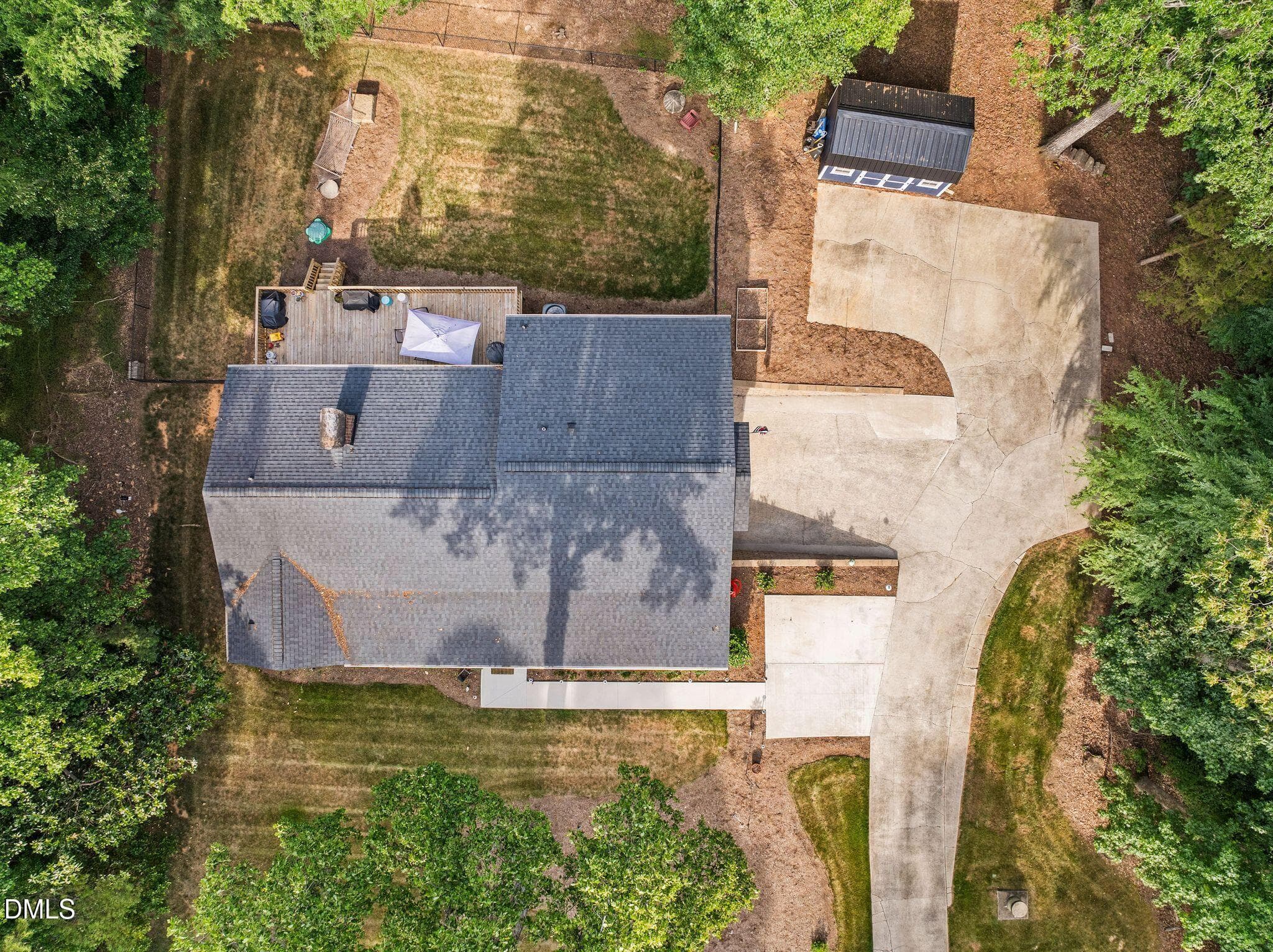 Driveway - 408 Lake Winds Trail, Rougemont, NC 27572