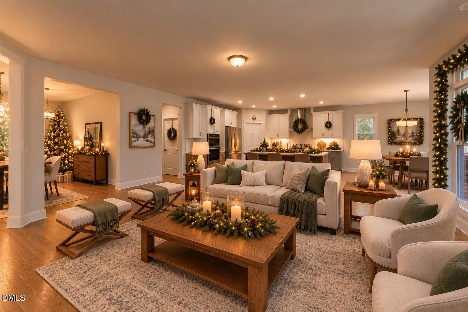 Warm Christmas Open-Concept Home - 742 Lake Magnolia Way, Smithfield, NC 27577