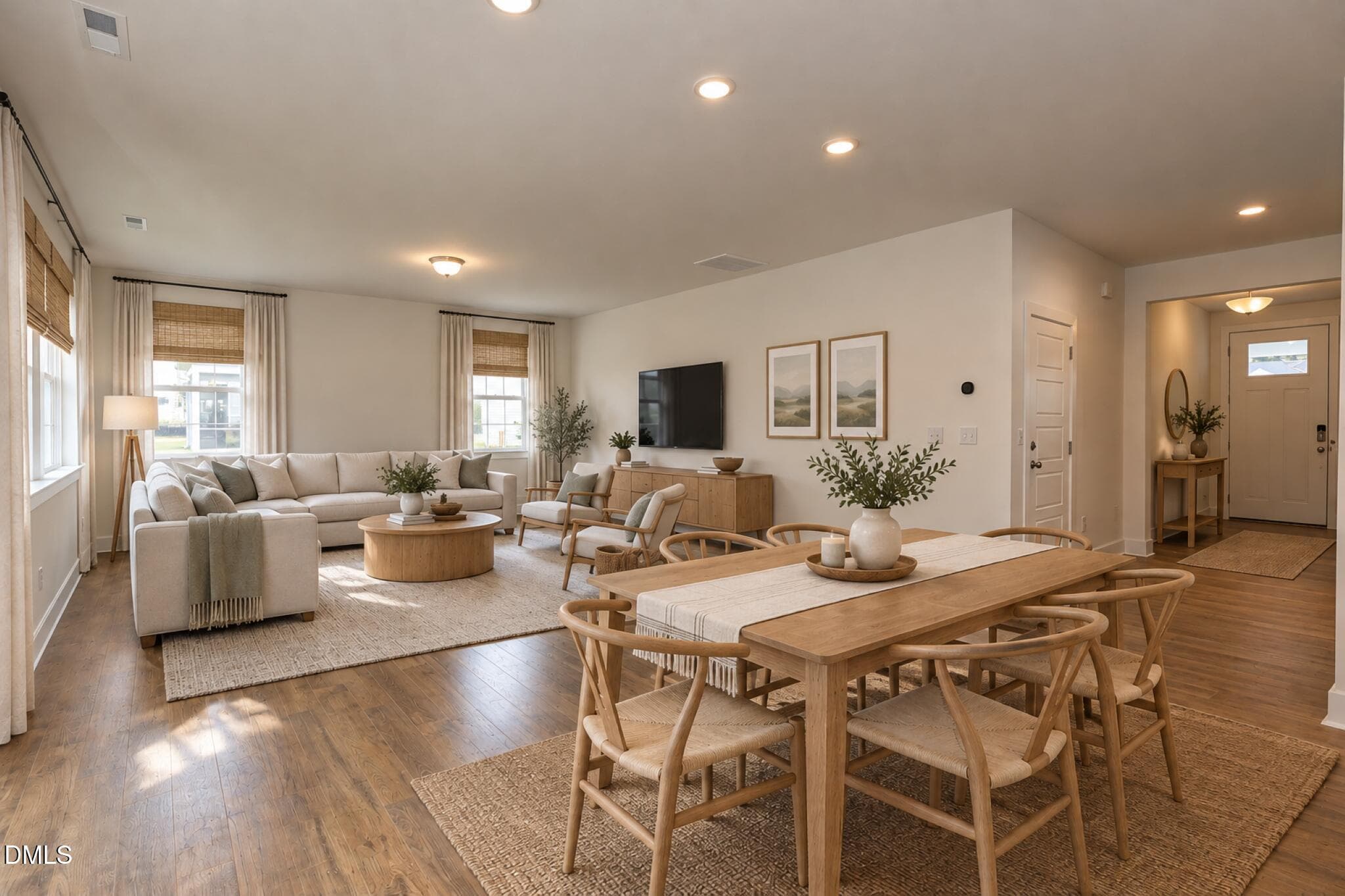 39 Great room and dining space - 74 Mendenhall Drive, Angier, NC 27501