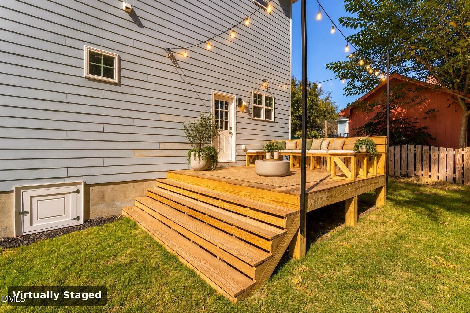 12 - Rear deck - virtually staged - 209 Freeman Street, Raleigh, NC 27601