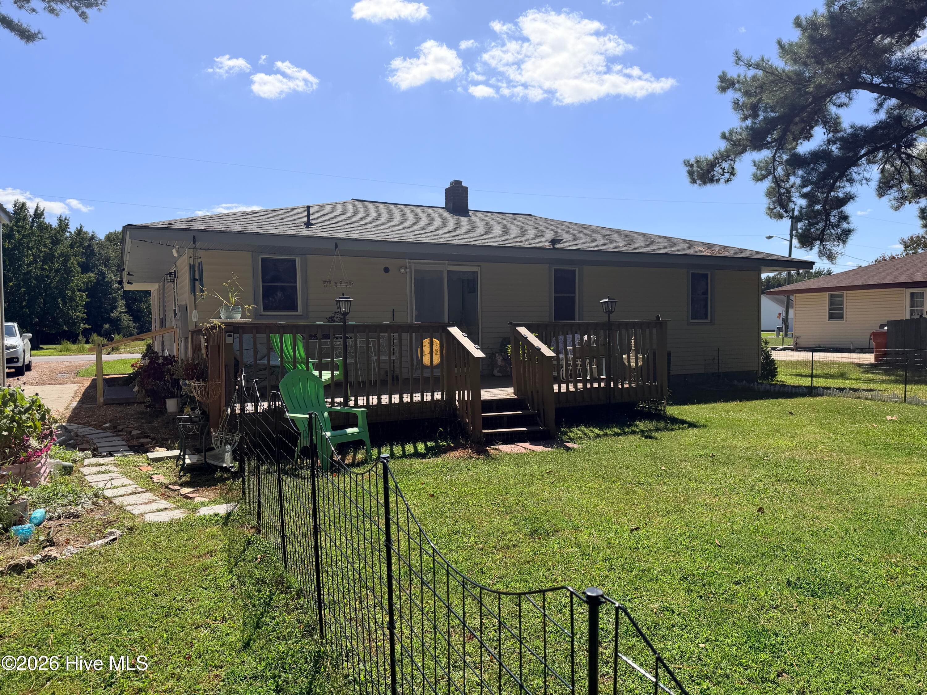Rear View/Deck - 120 Ranch Drive, Elizabeth City, NC 27909