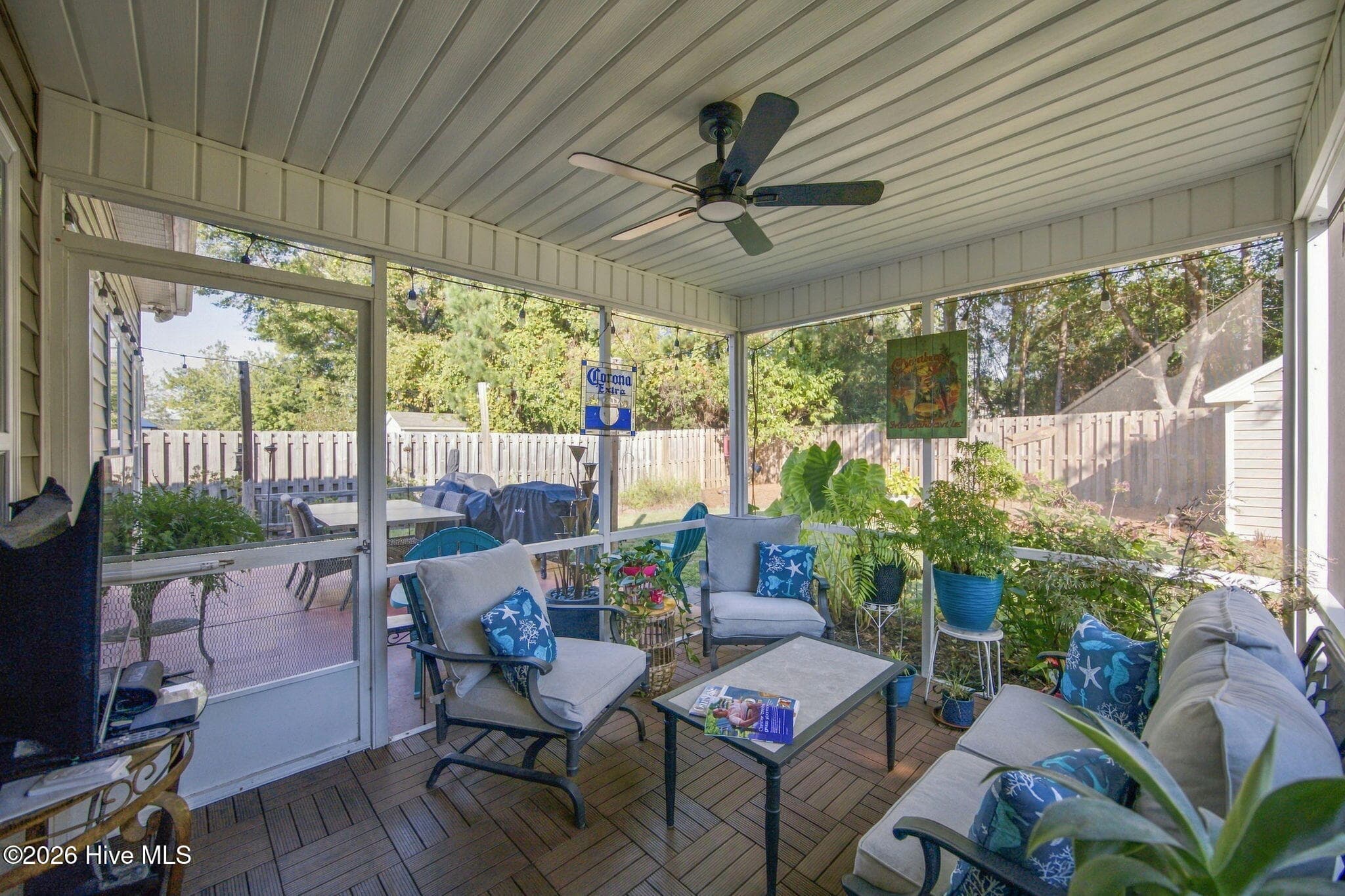 Relaxing on your screen porch after a day at the beach or shopping in Southport will be easy! - 4490 Frying Pan Road SE, Southport, NC 28461, Southport