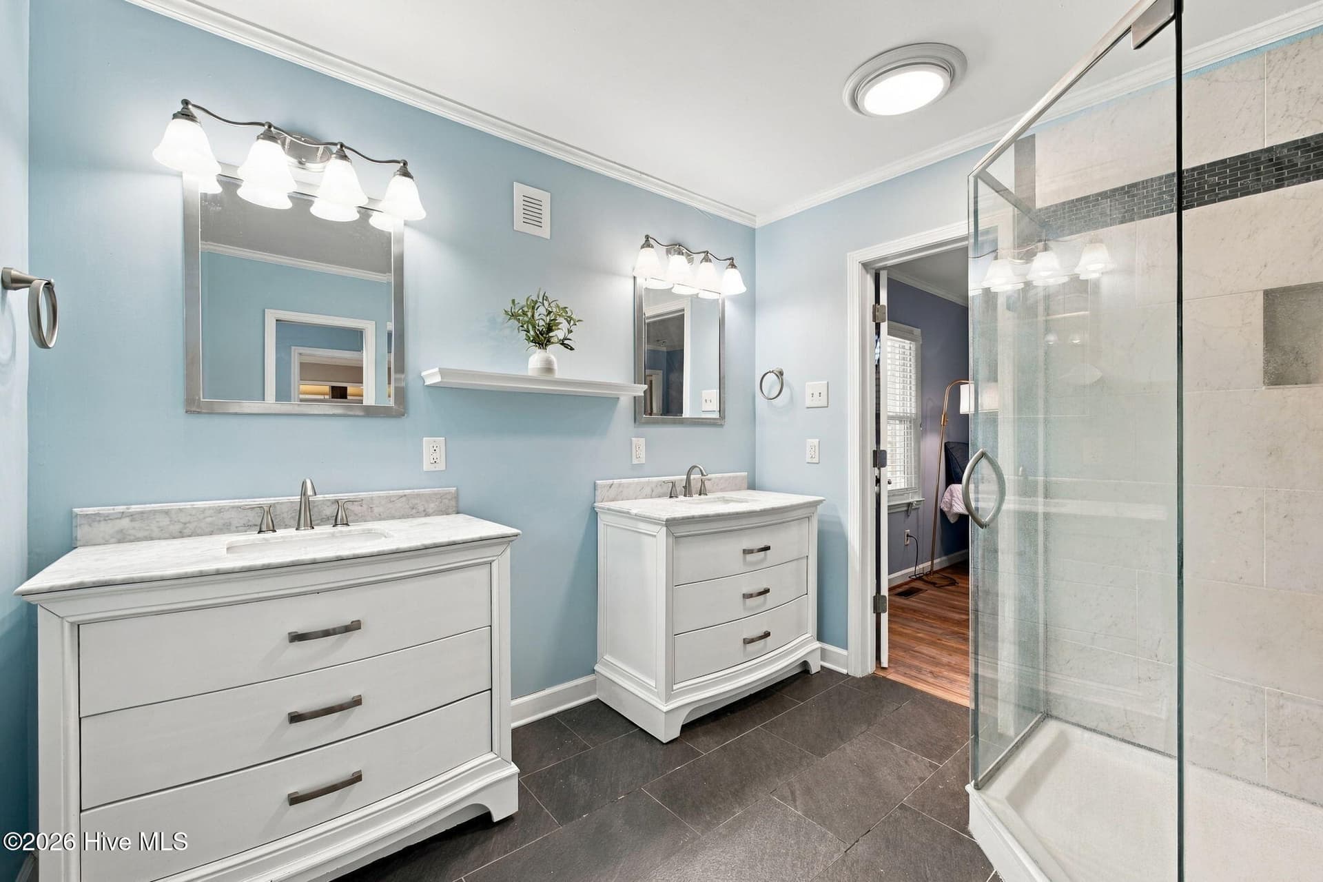 primary bath - 1405 Antioch Road, New Bern, NC 28560