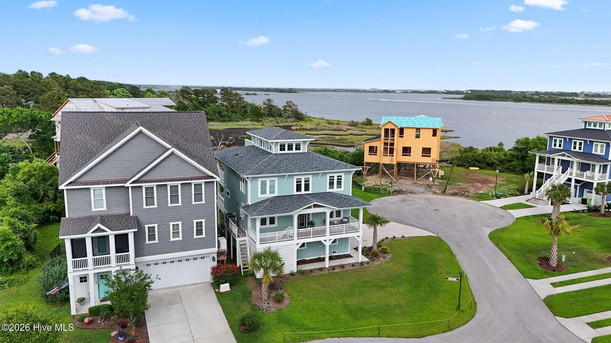 Aerial View - 401 Caspian Court, Holly Ridge, NC 28445