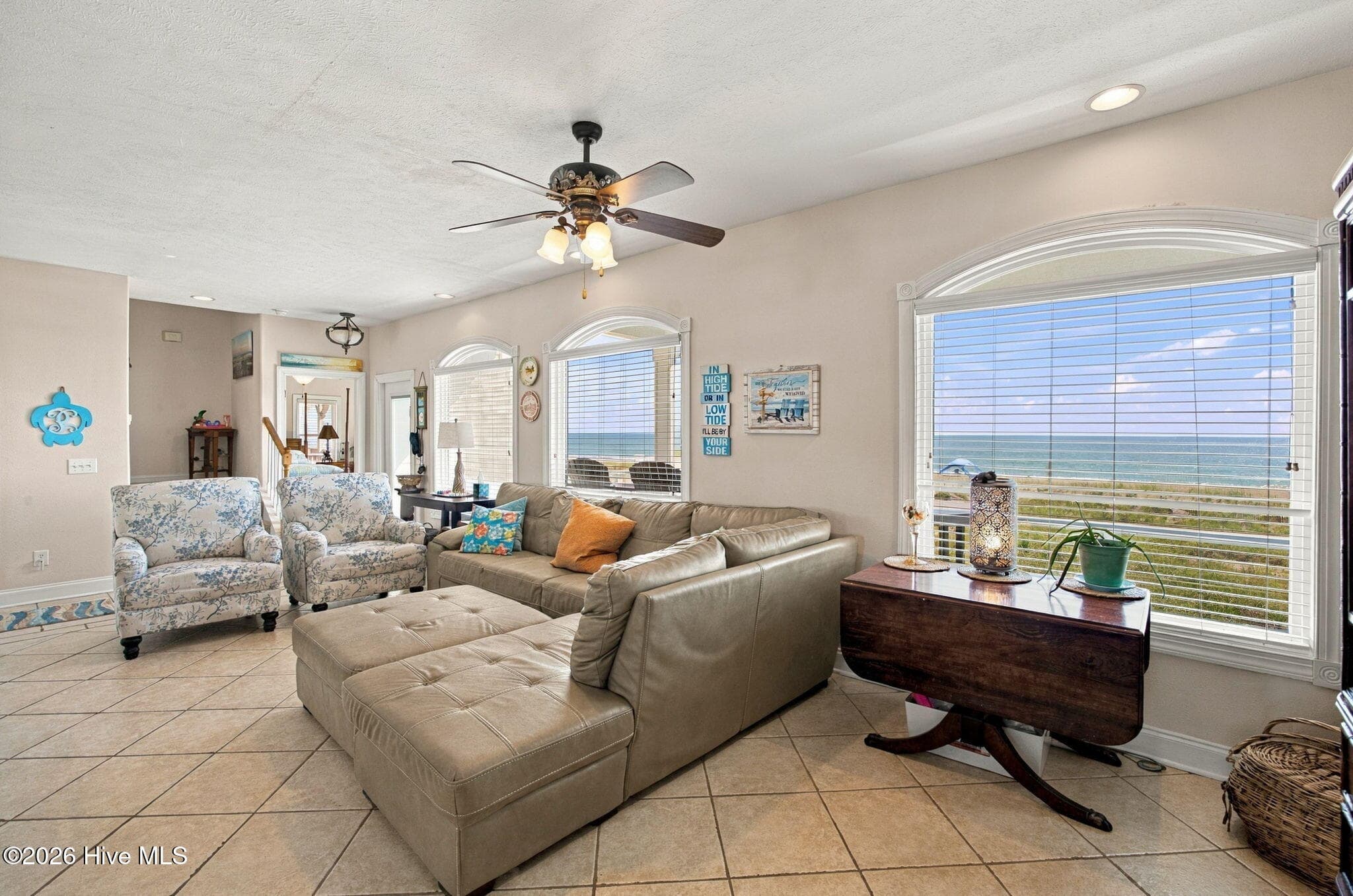 Main Level Living Room - 134 Ocean Boulevard E, Holden Beach, NC 28462, Holden Beach
