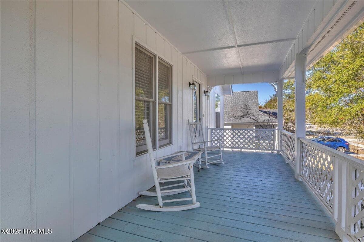 Front Wrap Around Porch - 2507 E Oak Island Drive, Oak Island, NC 28465, Oak Island