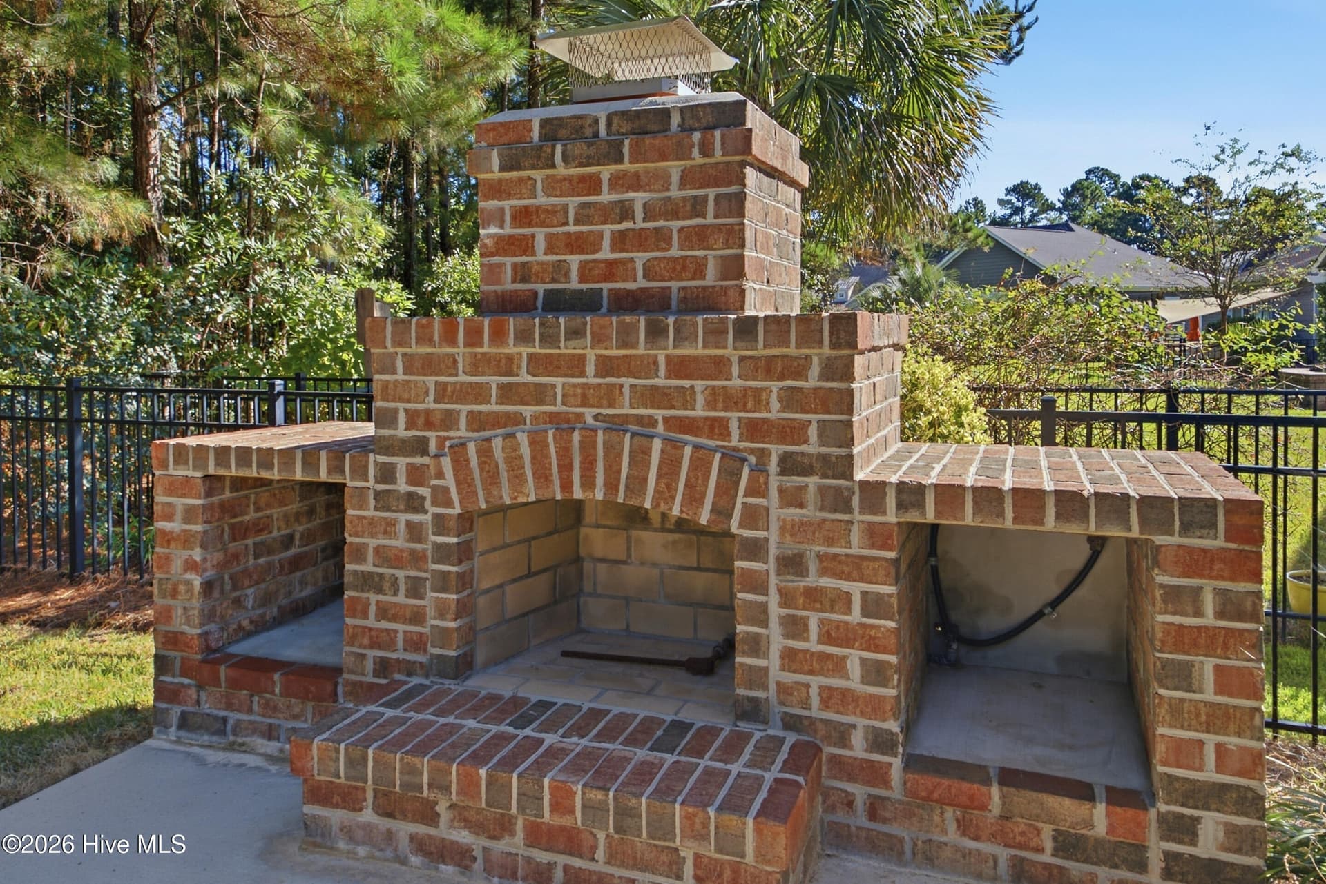 Wood fireplace with gas starter option - 2153 Forest View Circle, Leland, NC 28451
